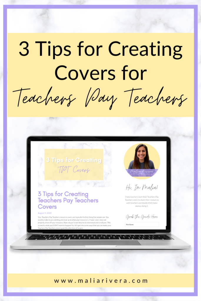 3 Tips for Creating Teachers Pay Teachers Covers - Maila Rivera