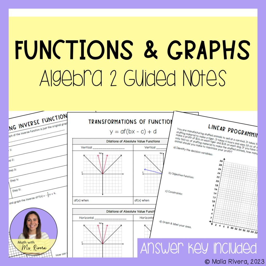 Store - Maila Rivera | TPT for Beginners | Secondary Math Resources