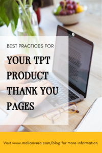 TPT Thank You Page Best Practices Blog Post Graphic
