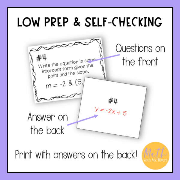 Writing Linear Equations in Slope Intercept Form from Point & Slope ...