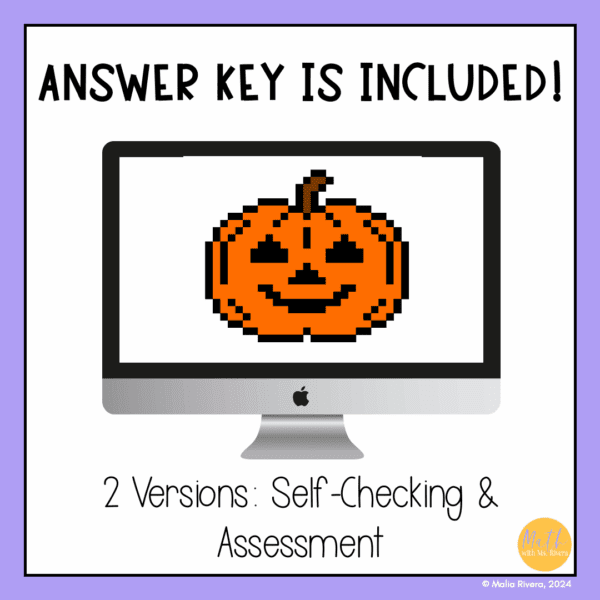 Halloween Solving Multi Step Equations Pixel Art Digital Activity for ...