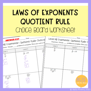 laws-of-exponents-quotient-rule-choice-board-worksheet-COVER