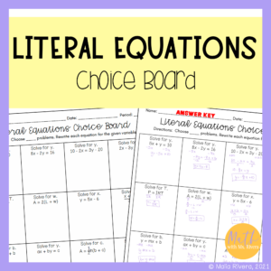 literal-equations-rewriting-equations-choice-board-worksheet-COVER