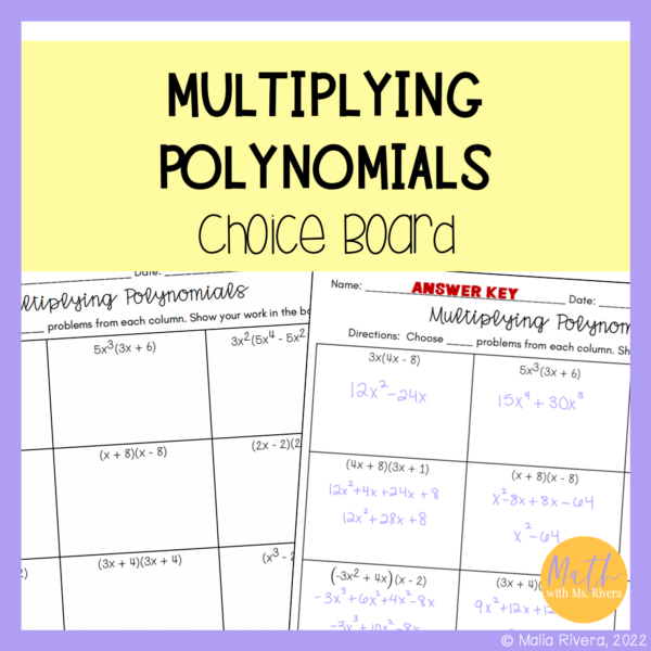 multiplying-polynomial-expressions-choice-board-worksheet-COVER