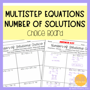 solving-multistep-equations-number-of-solutions-choice-board-worksheet-COVER