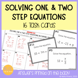 solving-one-two-step-equations-task-cards-COVER