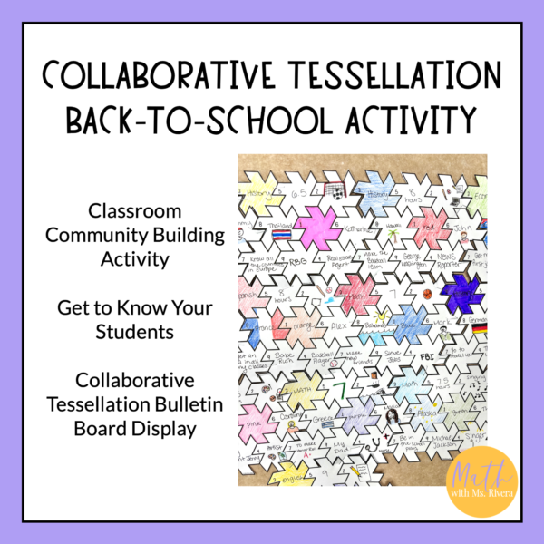 Collaborative Tessellation Star Back to School Activity thumbnail 1