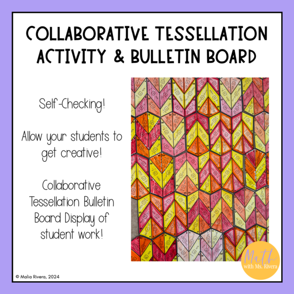 Comparing Real Numbers Collaborative Tessellation Bulletin Board Thumbnail 1