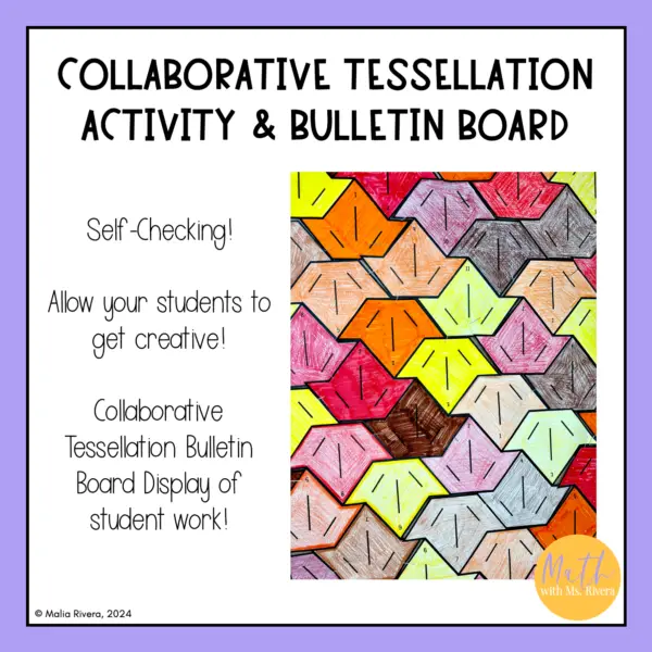 Solving Absolute Value Collaborative Tessellation Bulletin Board Activity Algebra 2 thumbnail 1