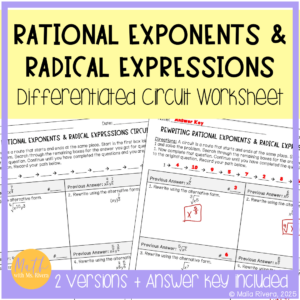 rewriting-rational-exponents-radical-expressions-circuit-worksheet-COVER