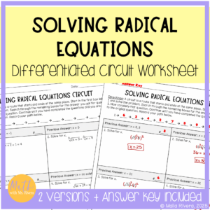 solving-radical-equations-differentiated-circuit-worksheet-COVER