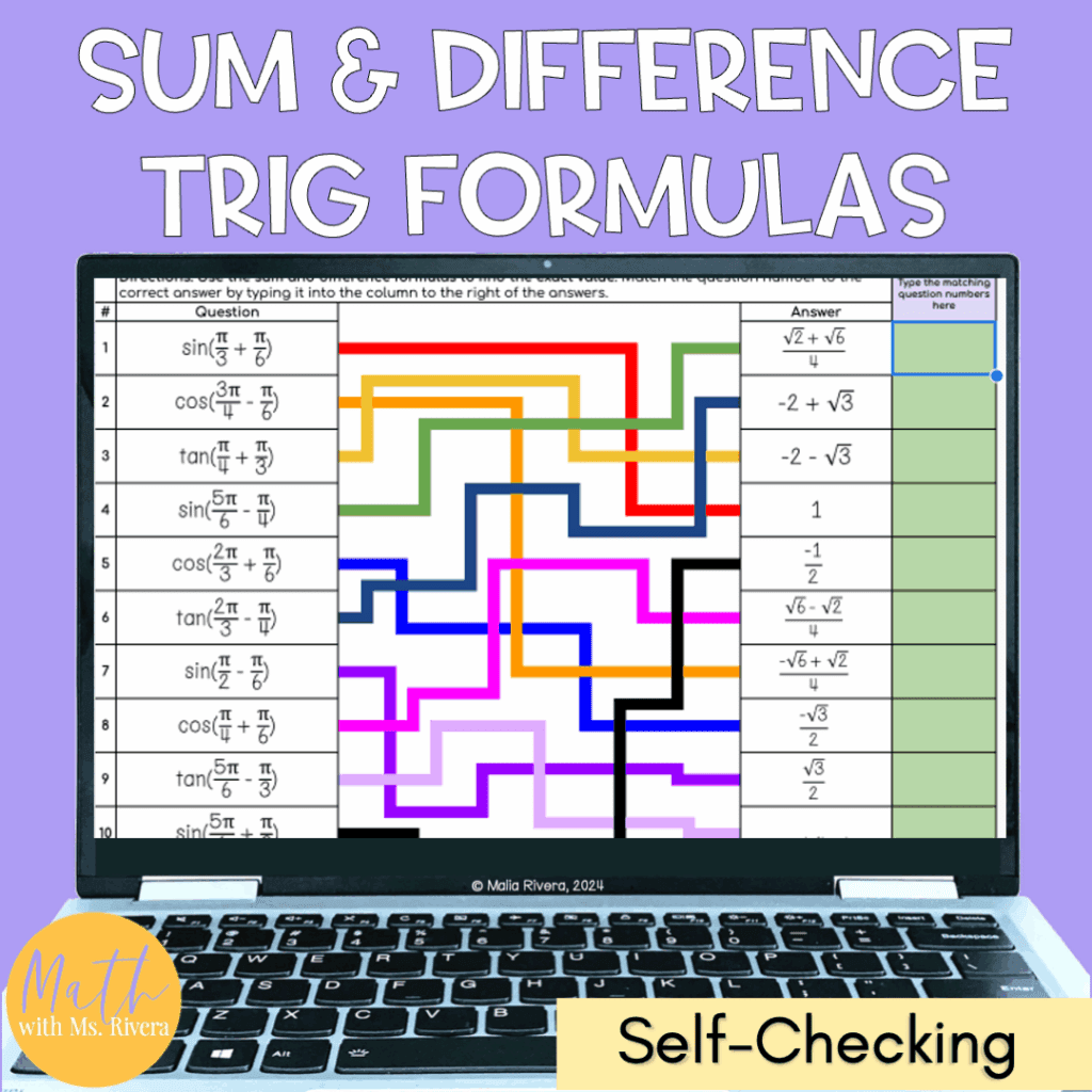 Mathr Mal Digital Matching Archives - Malia Rivera | Math with Ms Rivera | High ...