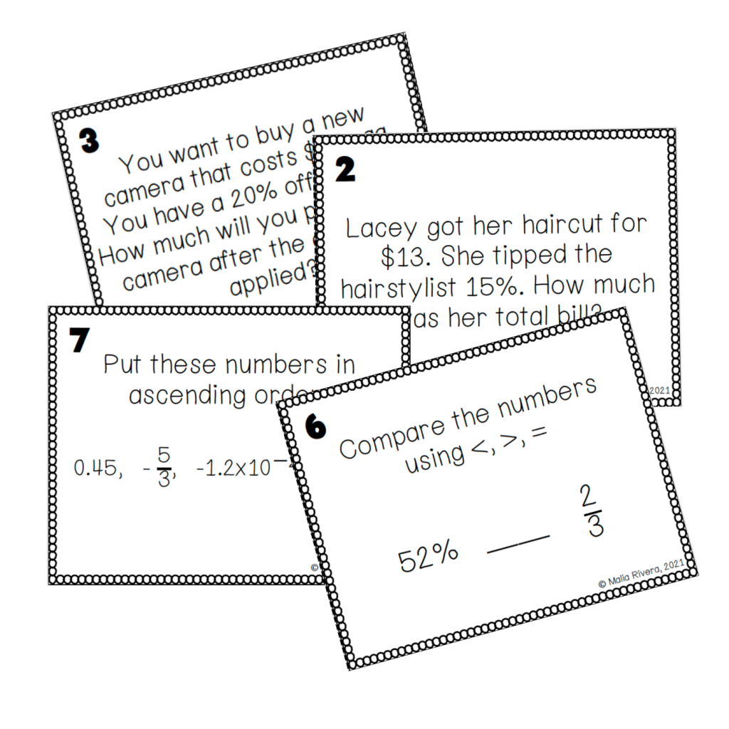 PA Review Task Cards Free