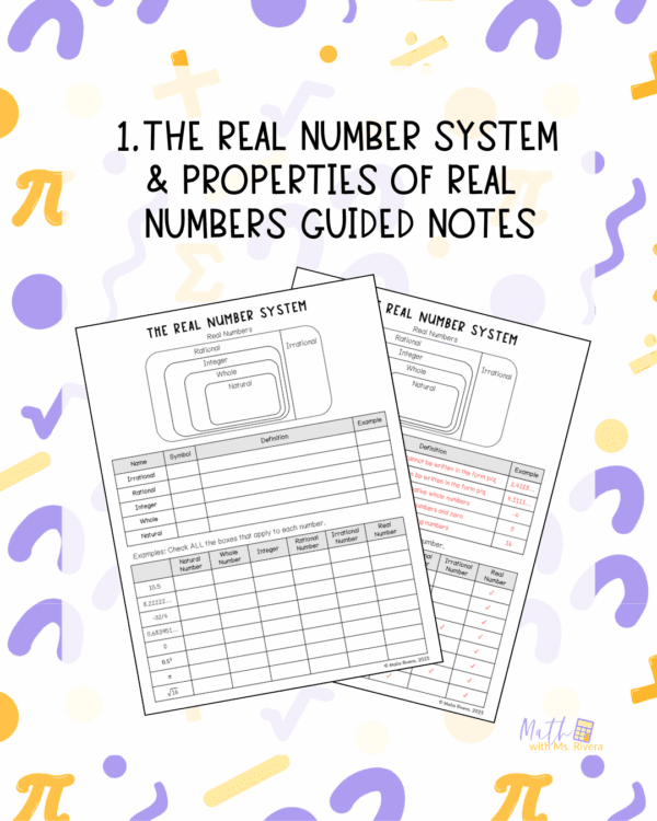 How to Teach the Real Number System in Algebra 1 - Malia Rivera | Math ...