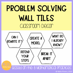 Mathematical Practices Problem Solving Strategy Wall Tiles COVER