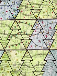 Winter Math Activities - Christmas Tree Tessellation Activity