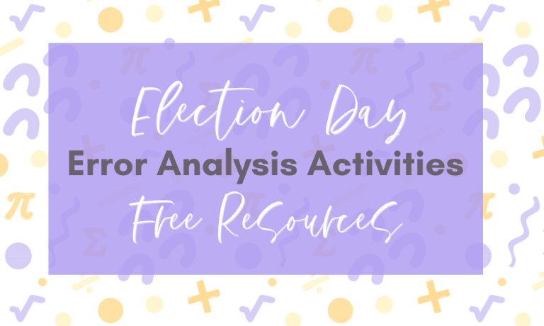 Election Day Error Analysis Free Math Resources Blog Image